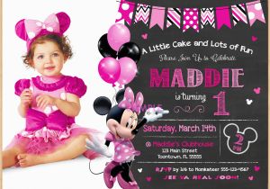 Design 1st Birthday Invitations Free Minnie Mouse First Birthday Invitations Designs