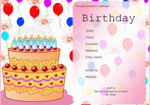 Design A Birthday Invitation Online for Free Free Birthday Party Invitation Templates Drevio