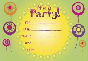Design and Print Birthday Invitations Free Free Printable Party Invitations Online Cimvitation