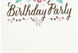 Design Birthday Invitations Online to Print Flat Floral Free Printable Birthday Invitation Template