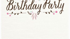 Design Birthday Invitations Online to Print Flat Floral Free Printable Birthday Invitation Template