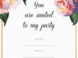 Design Birthday Invitations Online to Print Free Party Invitations All Free Invitations