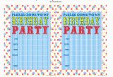 Design Your Own Birthday Invitations Free Printable Create Your Own Birthday Party Invitations Free Lijicinu