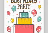 Designer Birthday Invitations Birthday Party Invitation Card or Welcome Design Happy and