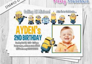 Despicable Me 1st Birthday Invitations 226 Best Minion Birthday Images On Pinterest Minion