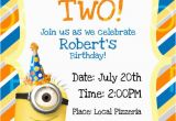 Despicable Me 1st Birthday Invitations Custom Despicable Me 2 Birthday Invitation by