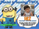 Despicable Me 1st Birthday Invitations Despicable Me 2 Party Invitations A Birthday Cake