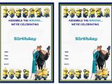 Despicable Me 1st Birthday Invitations Despicable Me Birthday Invitations Birthday Printable