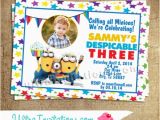 Despicable Me 1st Birthday Invitations Despicable Me Invitations Template Best Template Collection