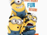 Despicable Me Birthday Cards Birthday Fun Minions Birthday Card with Door Hanger