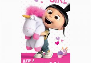 Despicable Me Birthday Cards Birthday Girl Agnes Fluffy Unicorn Minions Card Minion