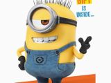 Despicable Me Birthday Cards Minion Birthday Card with assemble Your Own 3d Minion