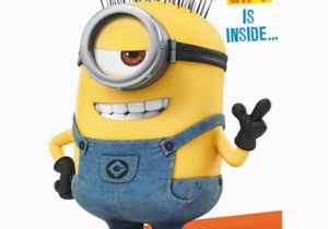 Despicable Me Birthday Cards Minion Birthday Card with assemble Your Own 3d Minion