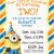 Despicable Me Birthday Invites Custom Despicable Me 2 Birthday Invitation by
