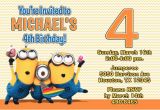 Despicable Me Birthday Invites Despicable Me Invitations Minion Birthday Party