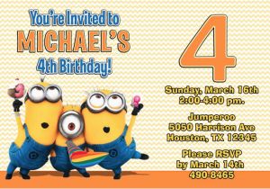 Despicable Me Birthday Invites Despicable Me Invitations Minion Birthday Party