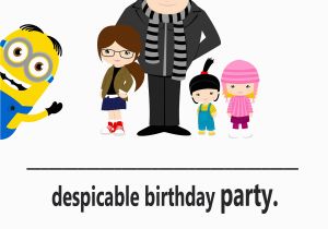 Despicable Me Birthday Invites Despicable Me Party Invitation Simple Living Creative