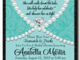 Diamonds and Pearls Birthday Invitations Diamonds Pearls Bridal Shower Invitation Di 1508