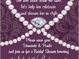 Diamonds and Pearls Birthday Invitations Dress Up the Quot Bride to Be Quot In Style with these Stylish and