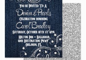 Diamonds and Pearls Birthday Invitations Eccentric Designs by Latisha Horton New Denim Diamond