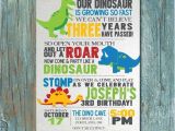 Dinosaur Birthday Invitation Wording Birthday Dinosaur Party Invitation by Shortyitsurbirthday