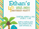 Dinosaur Birthday Invitation Wording Cretaceous Dinosaur Birthday Party Invitations Bagvania