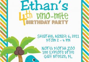 Dinosaur Birthday Invitation Wording Cretaceous Dinosaur Birthday Party Invitations Bagvania