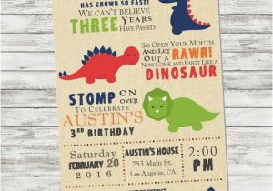 Dinosaur Birthday Invitation Wording Dinosaur Birthday Invitation Dinosaur Party by