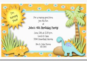 Dinosaur Birthday Invitation Wording Dinosaurs Rule Party Invitations Birthday Invitations