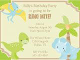 Dinosaur Birthday Invitations with Photo Create Own Dinosaur Party Invitations Printable