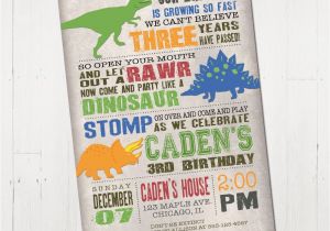 Dinosaur Birthday Invitations with Photo Dinosaur Birthday Invitation Dinosaur Invitation Dinosaur