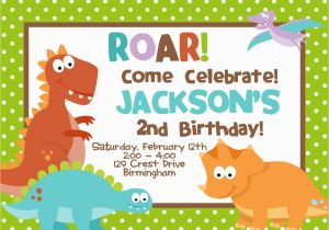 Dinosaur Birthday Party Invitation Wording Cretaceous Dinosaur Birthday Party Invitations Bagvania