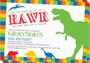 Dinosaur Birthday Party Invitation Wording Dinosaur Printable Invitation Birthday Party Diy T
