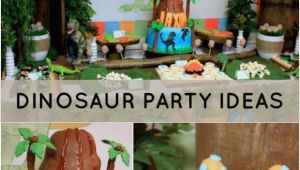 Dinosaur Decorations for Birthday Party Dinosaur themed 2nd Birthday Party Spaceships and Laser