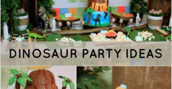 Dinosaur Decorations for Birthday Party Dinosaur themed 2nd Birthday Party Spaceships and Laser