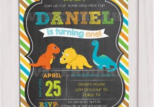 Dinosaur First Birthday Invitations 28 Dinosaur Birthday Invitation Designs Templates Psd