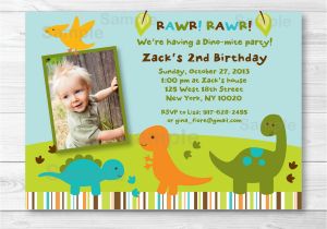 Dinosaur First Birthday Invitations Dinosaur Birthday Invitation Boy Dinosaur 1st Birthday