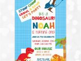 Dinosaur First Birthday Invitations Dinosaur Birthday Invitation Dino Party 1st Birthday T Rex