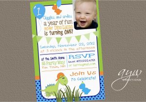 Dinosaur First Birthday Invitations Dinosaur Birthday Invitation First Birthday Dinosaur Party