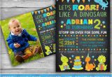Dinosaur First Birthday Invitations Dinosaur Invitation Dinosaur Invite First Birthday