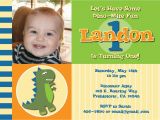 Dinosaur First Birthday Invitations Dinosaur themed First Birthday Custom Printable Photo