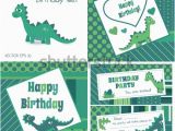 Dinosaur Happy Birthday Banner Svg Dino Stock Images Royalty Free Images Vectors