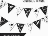 Dinosaur Happy Birthday Banner Svg Dinosaur Banner Etsy