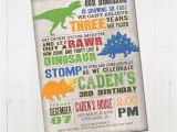 Dinosaur Photo Birthday Invitations Dinosaur Birthday Invitation Dinosaur Invitation Dinosaur