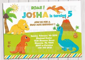 Dinosaur Photo Birthday Invitations Dinosaur Birthday Invitation Dinosaur Invitation Printable