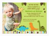 Dinosaur Photo Birthday Invitations Personalized Dinosaur Baby Invitations