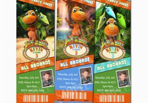 Dinosaur Train Birthday Invitations Free Dinosaur Train Custom Birthday Party Invitation Ticket Ebay