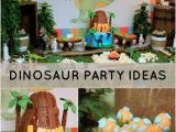 Dinosaurs Birthday Decorations Dinosaur themed 2nd Birthday Party Spaceships and Laser