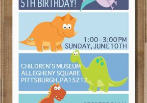 Dinosaurs Birthday Invitations Printable Items Similar to Printable Dinosaur Birthday Invitation