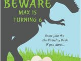 Dinosaurs Birthday Invitations Printable Trex Dinosaur Birthday Party Invitation Dinosaur